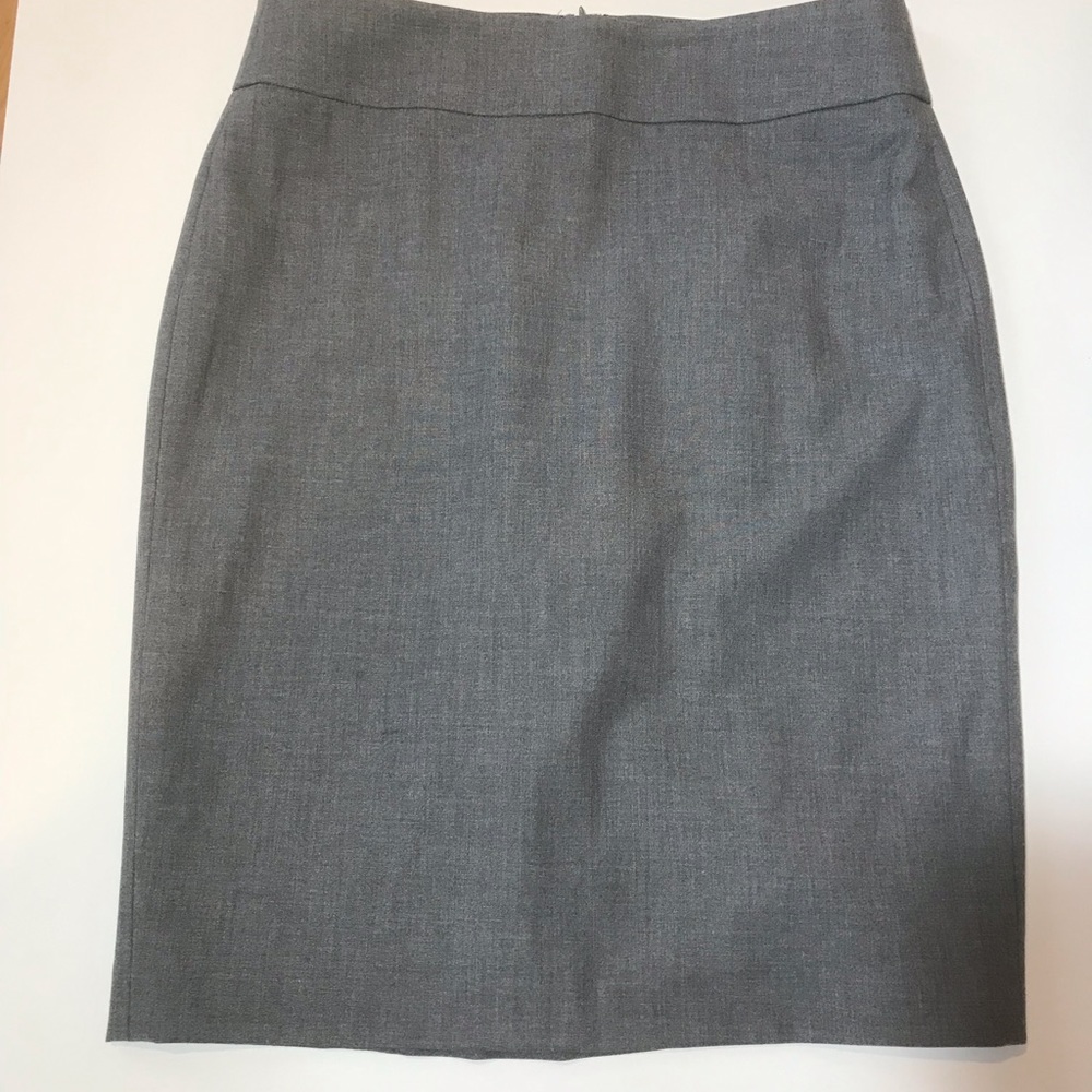 Ann Taylor Petite Gray Career Skirt